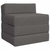 vidaXL Canap&eacute;-lit pliable Gris clair 70 x 60 x 63 cm Tissu
