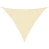 vidaXL Voile d'ombrage 160 g/m&sup2; Cr&egrave;me 3,5x3,5x4,9 m PEHD