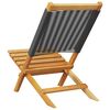 vidaXL Chaises de jardin pliantes lot de 8 noir bois d'acacia massif
