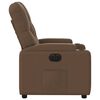 vidaXL Fauteuil inclinable &eacute;lectrique Marron Tissu