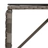 vidaXL Table de jardin Gris et Noir 80 x 40 x 40 cm Rattan PE et Verre
