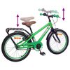 vidaXL V&eacute;lo pour Enfants 18 Pouces pour les 5-7 ans Vert