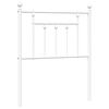 vidaXL Tête de lit métal blanc 75 cm