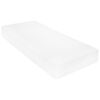 vidaXL Lit de repos avec matelas 90x200 cm Blanc Bois de pin massif