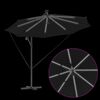 vidaXL Parasol Noir 294 x 294 x 248 cm Polyester et Aluminium