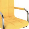 vidaXL Tabouret de bar Jaune Tissu