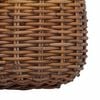 vidaXL Panier &agrave; Plantes avec stockage 2 pcs Marron Rattan Lacak
