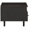 vidaXL Table basse noir 80x54x40 cm bois massif de manguier