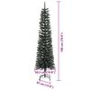 vidaXL Sapin de No&euml;l artificiel Vert 180 cm PVC, plastique et acier