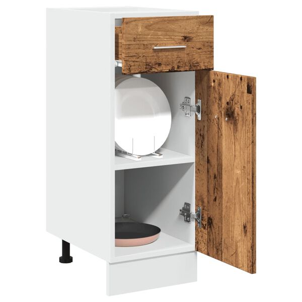 vidaXL Armoire &agrave; tiroirs "Lyon" Bois ancien 30 x 46 x 81,5 cm Bois d'ing&eacute;nierie