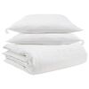 vidaXL Ensemble de Duvet avec oreiller 3 pcs Blanc Plume de canard