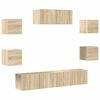 vidaXL Ensemble de meubles TV 7 pcs Ch&ecirc;ne sonoma Bois d'ing&eacute;nierie