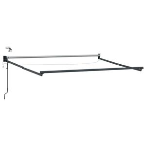 vidaXL Cadre de store r&eacute;tractable &eacute;lectrique Anthracite 2,5 x 2 m