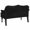 vidaXL Banc avec coussins Noir 120,5x65x75 cm Velours