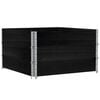 vidaXL Jardini&egrave;re noir 100x100 cm bois massif de pin