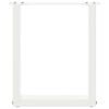 vidaXL Pieds de table basse en U 2 pièces Blanc 28 x (42-43) cm Acier