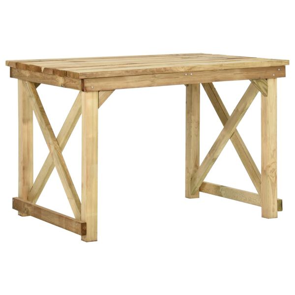 vidaXL Table de jardin 110x79x75 cm Bois de pin impr&eacute;gn&eacute;