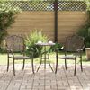 vidaXL Chaise de jardin 2 pcs Bronze 55 x 56,5 x 91cm Aluminium