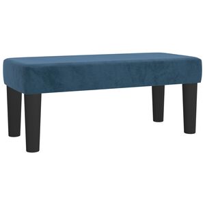 vidaXL Banc Bleu fonc&eacute; 70x30x30 cm Velours