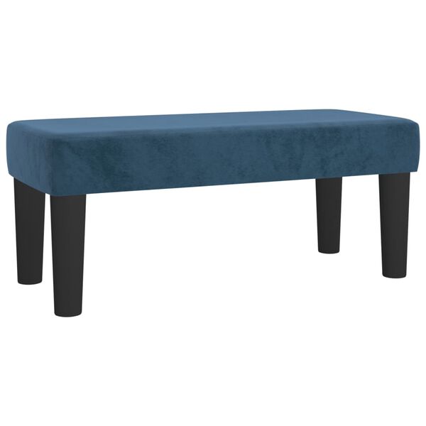 vidaXL Banc Bleu fonc&eacute; 70x30x30 cm Velours