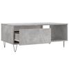 vidaXL Table basse Gris béton 90x50x36,5 cm Bois d'ingénierie