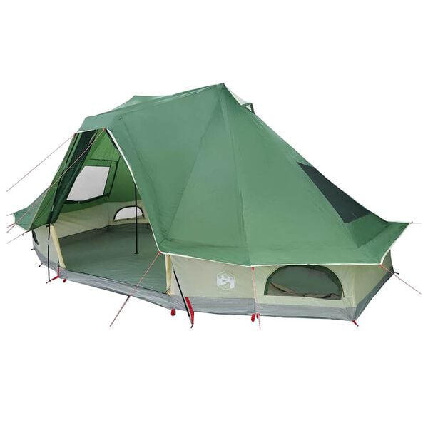 vidaXL Tente Tipi familiale avec toit Vert 466 x 310 x 240 cm
