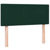 vidaXL Sommier &agrave; lattes de lit et matelas vert fonc&eacute; 120x210cm velours