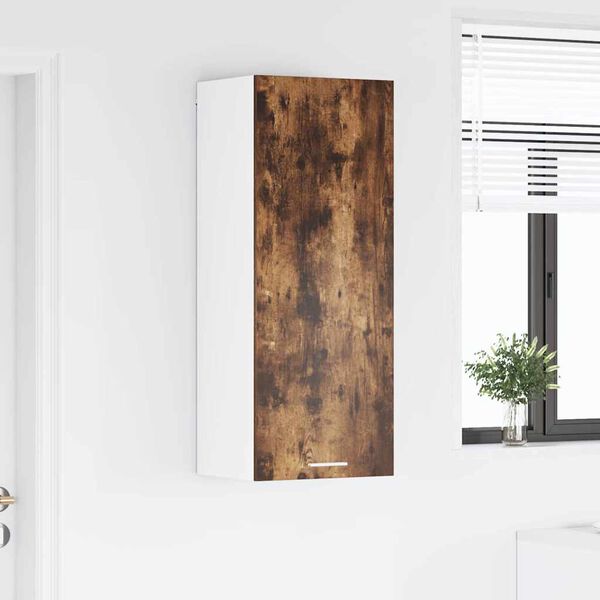 vidaXL Armoire suspendue Ch&ecirc;ne fum&eacute; 40 x 31 x 100 cm Bois d'ing&eacute;nierie