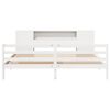 vidaXL Lit bibliothèque sans matelas blanc 180x200 cm bois pin massif