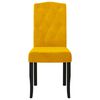vidaXL Chaises &agrave; manger lot de 4 jaune velours
