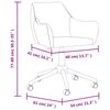 vidaXL Chaises pivotantes &agrave; manger lot de 2 jaune tissu