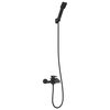 vidaXL Ensemble de Douche Noir G 1/2 pouces