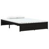 vidaXL Cadre de lit sans matelas noir bois massif 120x190 cm