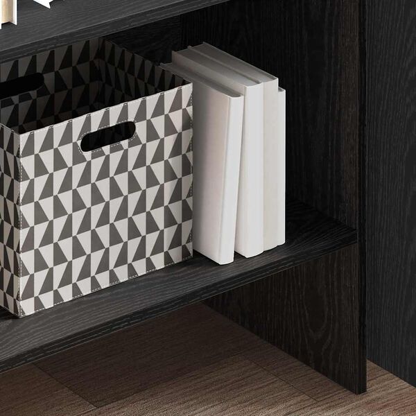 vidaXL Bibliothèque Chêne noir 60 x 35 x 180 cm Bois d'ingénierie