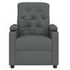 vidaXL Fauteuil inclinable Gris fonc&eacute; Tissu