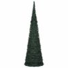 vidaXL Sapin de No&euml;l artificiel pr&eacute;-&eacute;clair&eacute; avec guirlandes vert 150cm