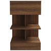 vidaXL Table de chevet Chêne marron 40x35x65 cm Bois d'ingénierie