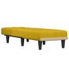 vidaXL Chaise longue jaune velours