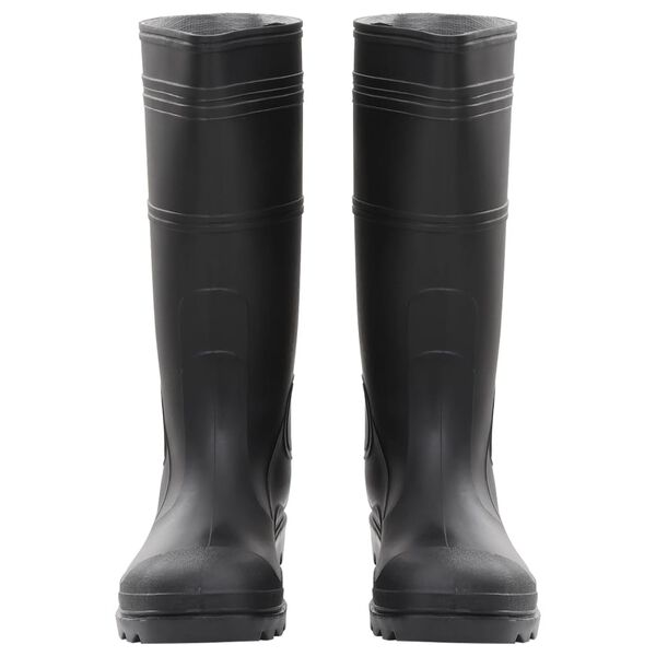 vidaXL Bottes de pluie noir taille 45 PVC