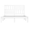 vidaXL Cadre de lit sans matelas blanc bois de pin massif 140x200 cm
