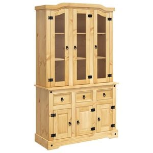 vidaXL Buffet Corona marron 112x43x191,5 cm bois massif pin mexicain