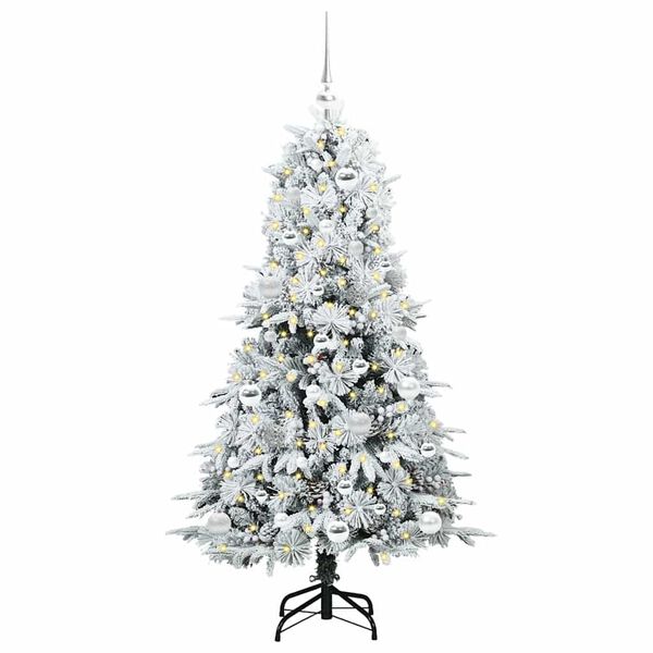 vidaXL Sapin de No&euml;l Artificiel &agrave; Branches Articul&eacute;es Blanc 150 cm