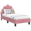 vidaXL Cadre de lit pour tout-petit avec t&ecirc;te de lit Rose 70 x 140 cm