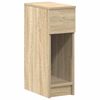 vidaXL Table de chevet avec tiroir ch&ecirc;ne sonoma 20x36x60 cm