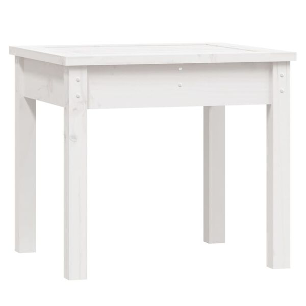 vidaXL Banc de jardin blanc 50x44x45 cm bois massif de pin