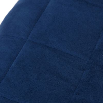 vidaXL Couverture lestée Bleu 137x200 cm 10 kg Tissu