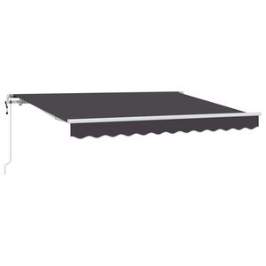 vidaXL Auvent R&eacute;tractable Anthracite 300 x 200 cm tissu