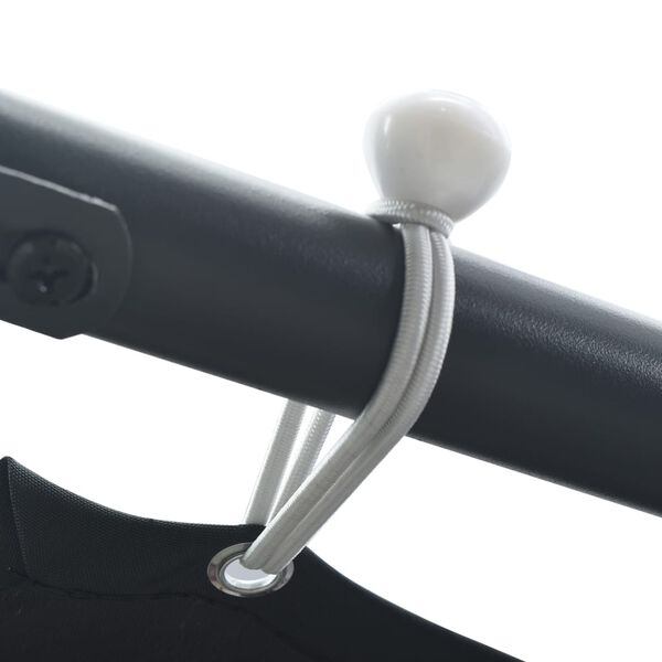 vidaXL Auvent tente belv&eacute;d&egrave;re 3x3 m Acier Anthracite