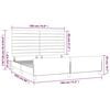 vidaXL Cadre de lit sans matelas cr&egrave;me 180x200 cm tissu