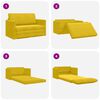 vidaXL Canap&eacute;-Lit 110cm Jaune tournesol Velours